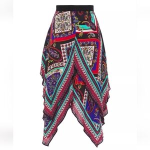 Alice + Olivia Maura  Handkerchief Skirt Size  0 NWT